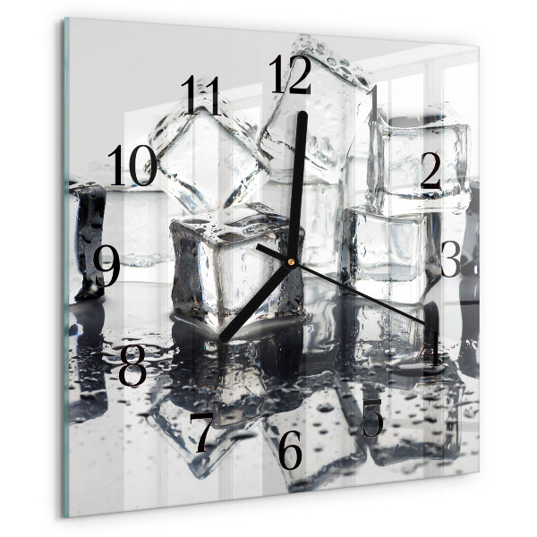 Square wall clock Ice