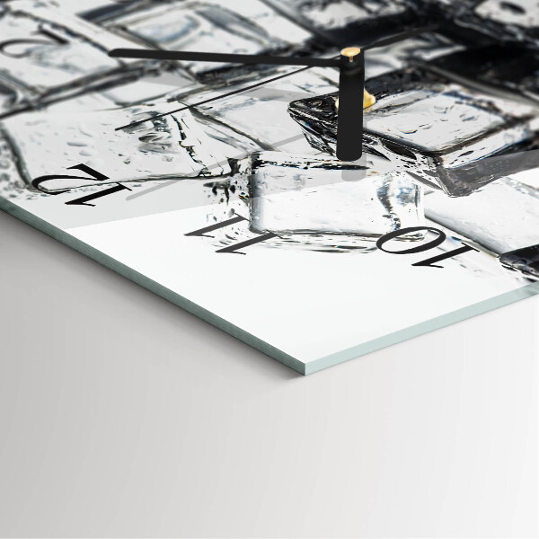 Square wall clock Ice