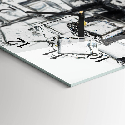 Square wall clock Ice