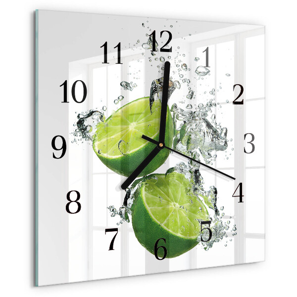 Square wall clock Calcium carbonate