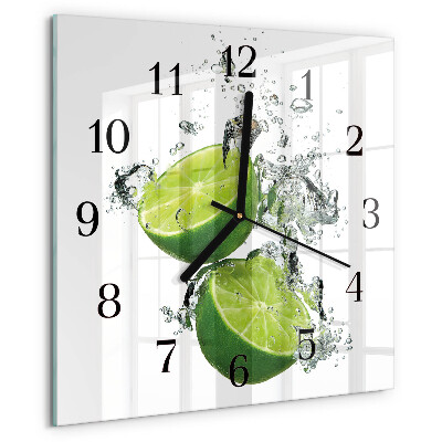 Square wall clock Calcium carbonate