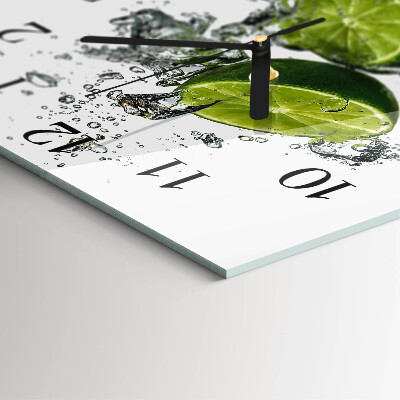 Square wall clock Calcium carbonate