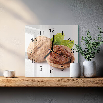 Square wall clock Nut
