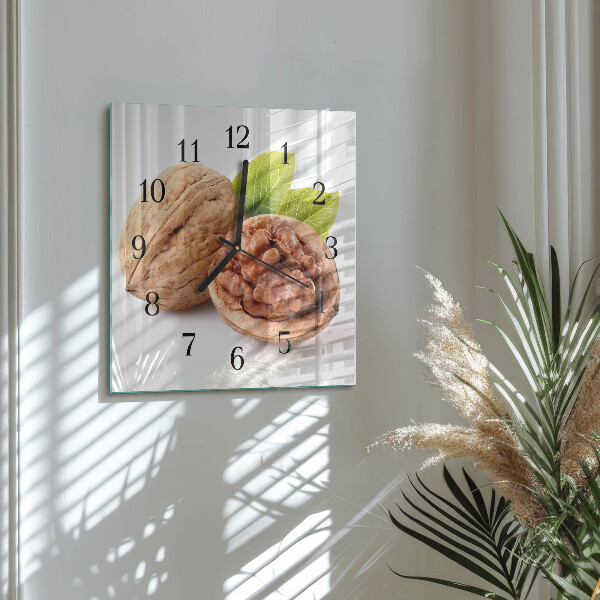 Square wall clock Nut