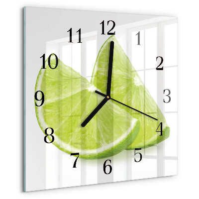 Square wall clock Calcium carbonate
