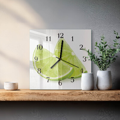 Square wall clock Calcium carbonate