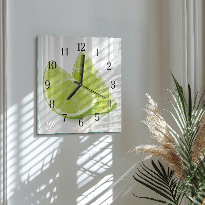 Square wall clock Calcium carbonate