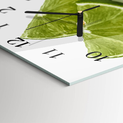 Square wall clock Calcium carbonate