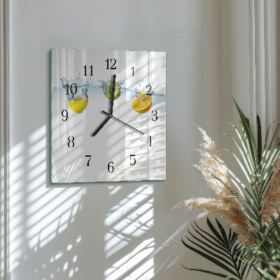 Square wall clock Kiwi