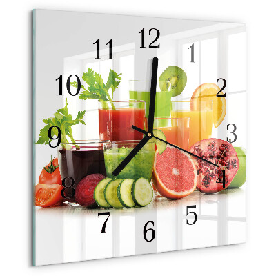 Square wall clock Juices