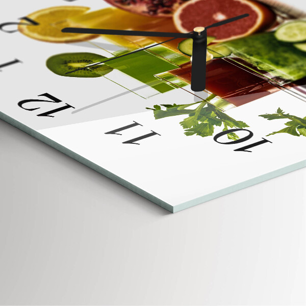 Square wall clock Juices