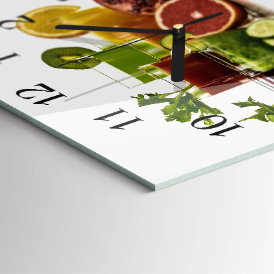 Square wall clock Juices