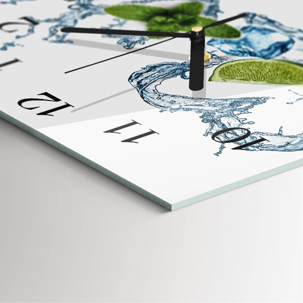 Square wall clock Mint