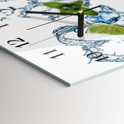Square wall clock Mint