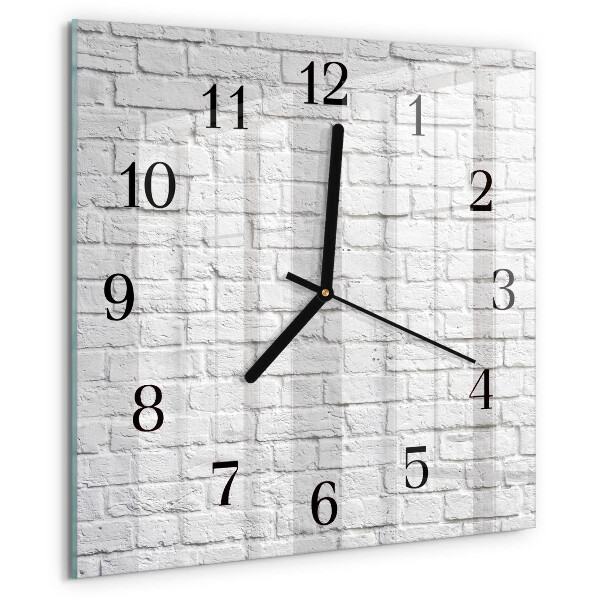 Square wall clock Brick