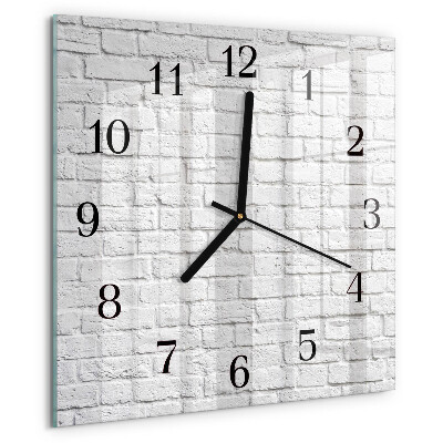 Square wall clock Brick