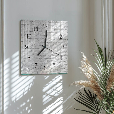 Square wall clock Brick