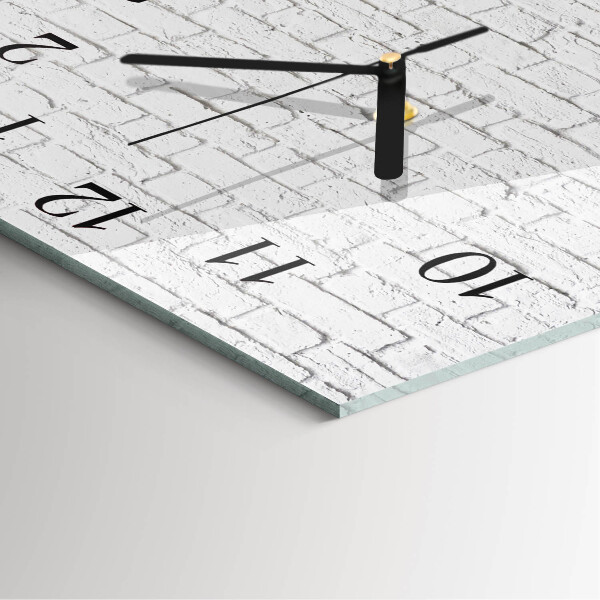 Square wall clock Brick