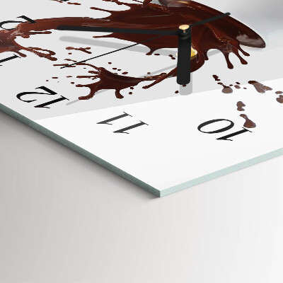 Square wall clock Coffee