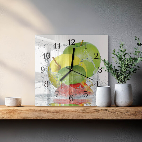Square wall clock Apple