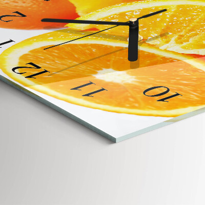 Square wall clock Oranges