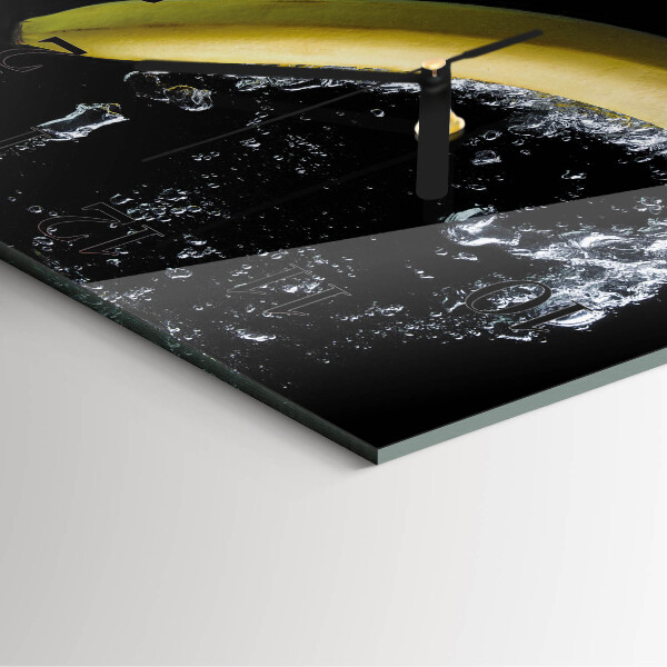Square wall clock Banana