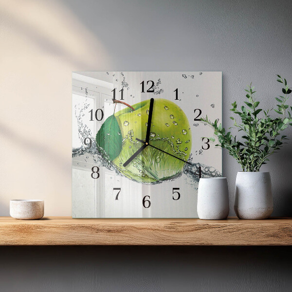 Square wall clock Apple