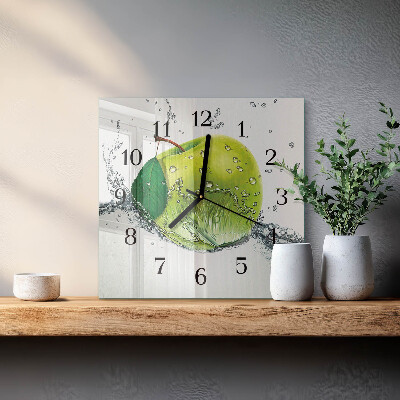 Square wall clock Apple