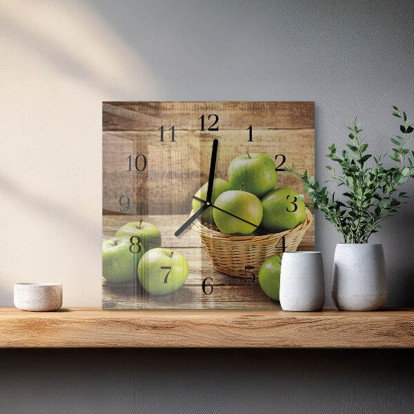 Square wall clock Apple