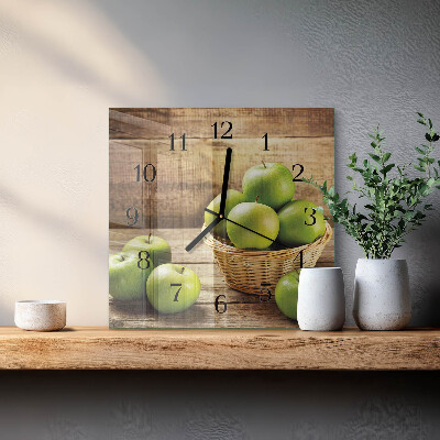 Square wall clock Apple