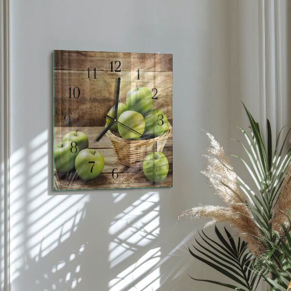 Square wall clock Apple