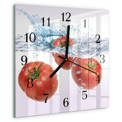 Square wall clock Tomatoes