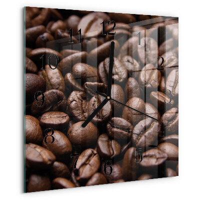 Square wall clock Coffee Beans