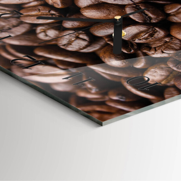 Square wall clock Coffee Beans