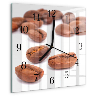Square wall clock Coffee Beans