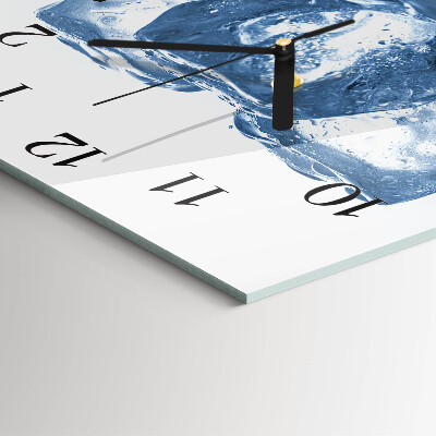 Square wall clock Ice
