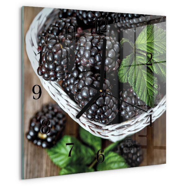 Square wall clock Blackberries