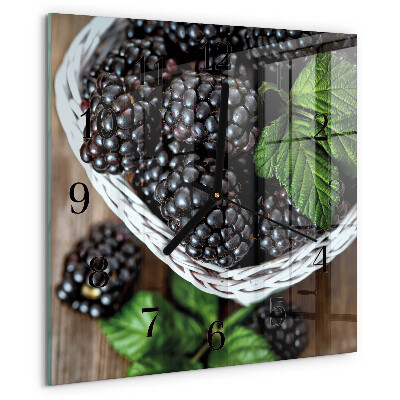Square wall clock Blackberries