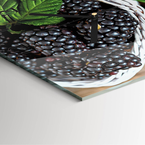 Square wall clock Blackberries