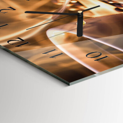 Square wall clock Coffee