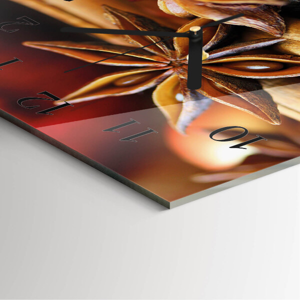 Square wall clock Anise Cinnamon
