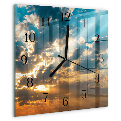 Square wall clock Sky