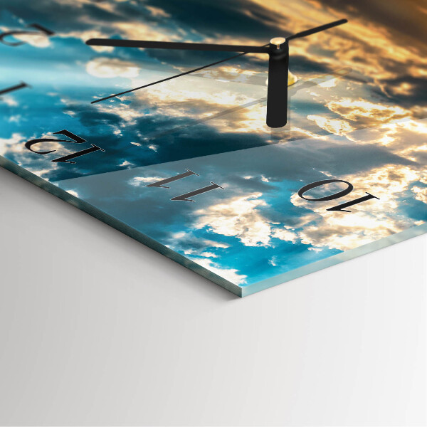 Square wall clock Sky