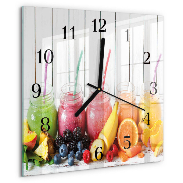 Square wall clock Smoothie
