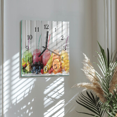 Square wall clock Smoothie