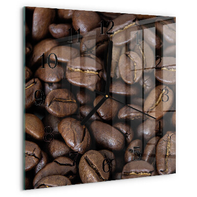 Square wall clock Coffee