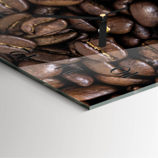 Square wall clock Coffee