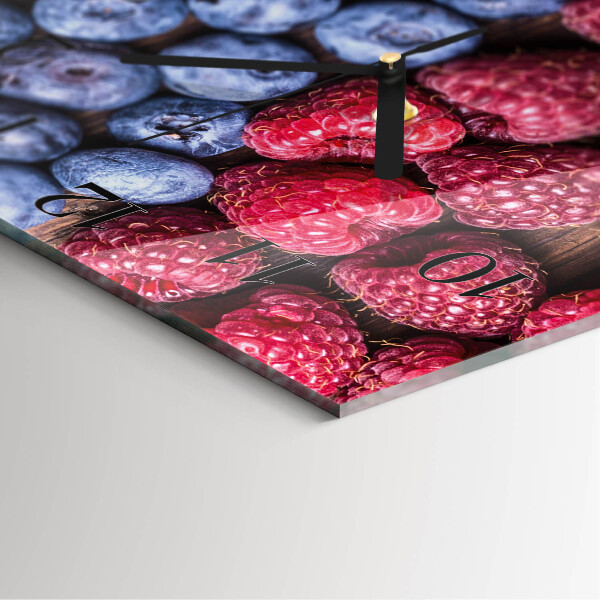 Square wall clock Forest fruits