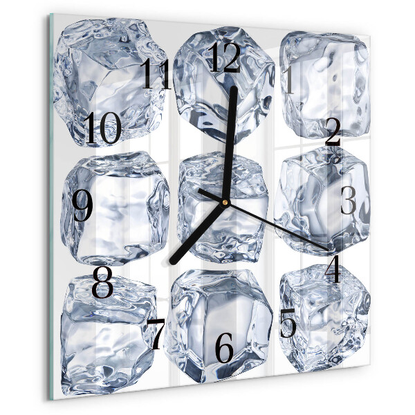 Square wall clock Ice