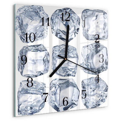 Square wall clock Ice